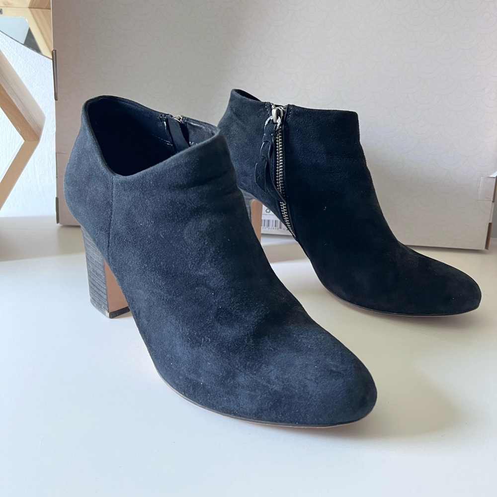 Splendid Black Suede Ankle Booties